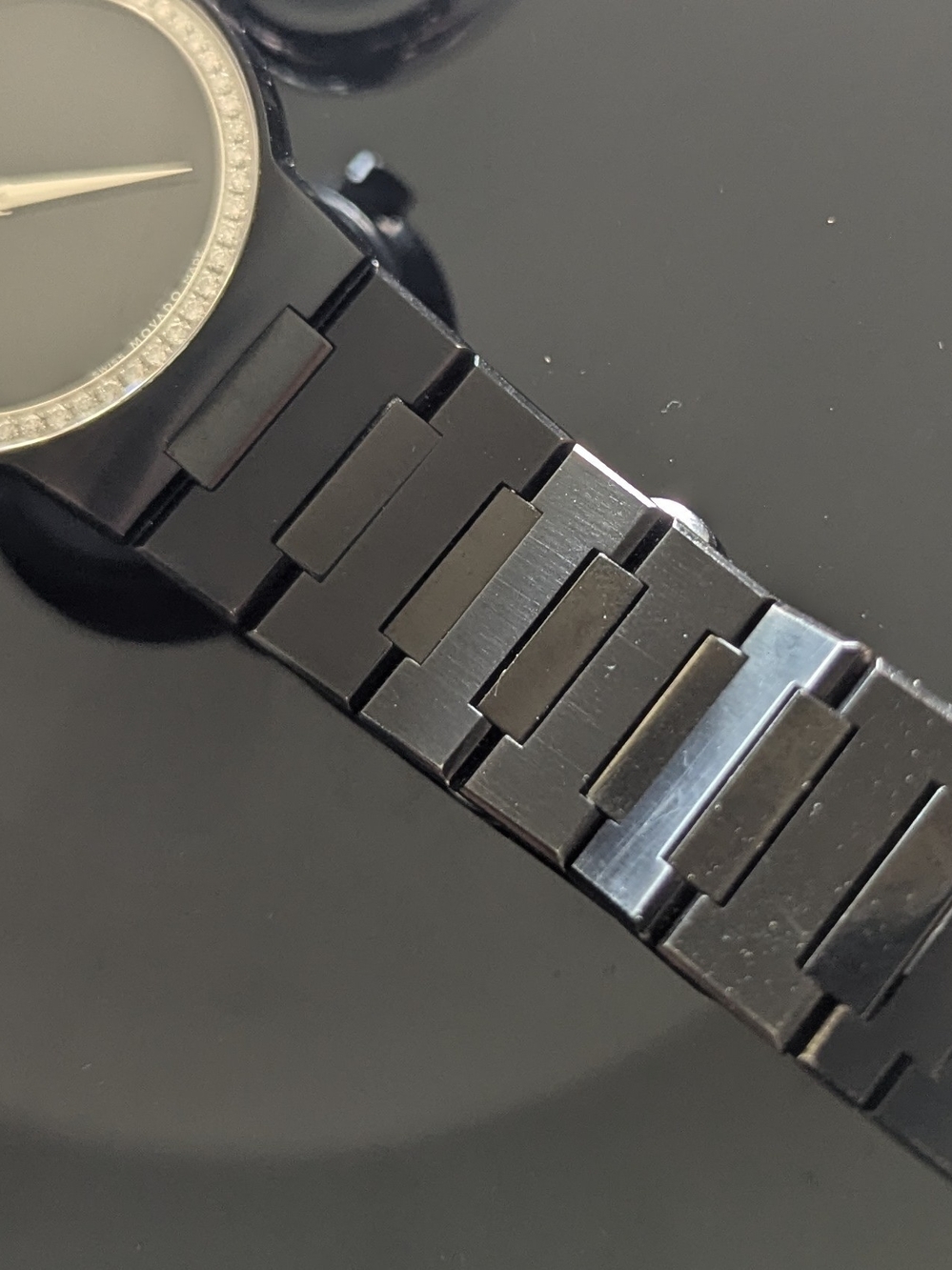 Movado Watch Mens DIAMOND SAFIRO $4995 - Picture 6 of 15